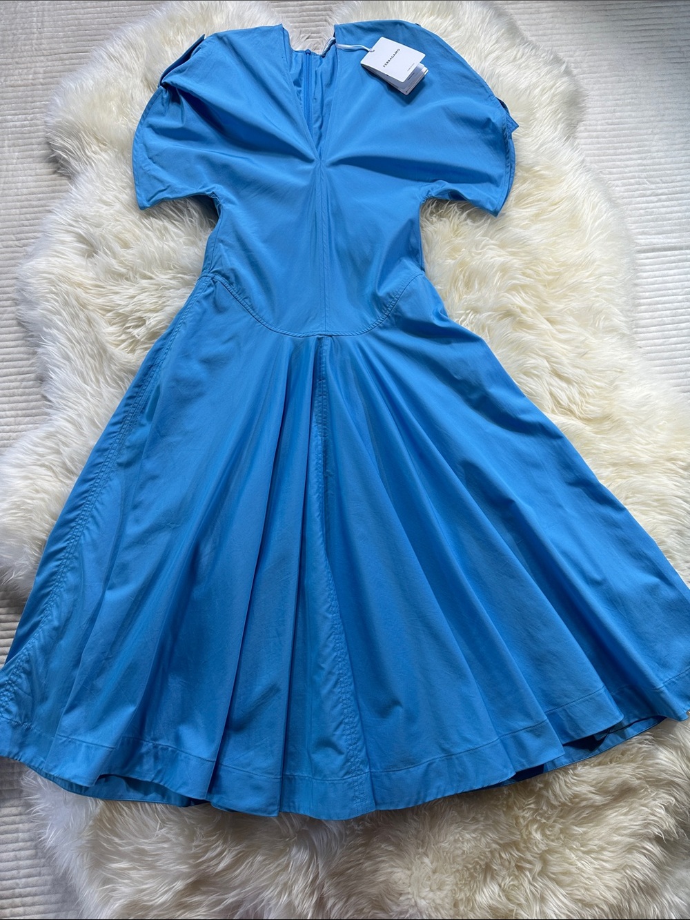 Salvatore Ferragamo Cotton poplin midi dress